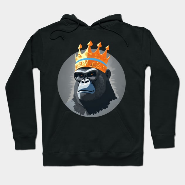 Gorilla king Hoodie by Moulezitouna